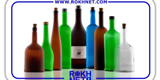 عکاسی صنعتی بطری شیشه ای و رنگی